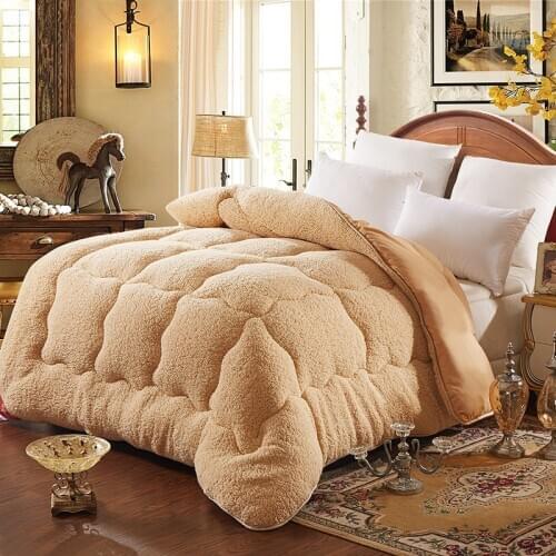 Super Warm Lamb Quilt Winter Blanket Oversized Cashmere Quilt Thickened Warm Autumn And Spring Plush Quilt Core