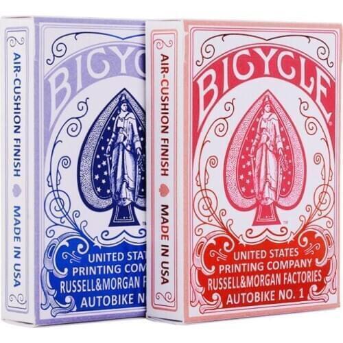 Bicycle AUTOBIKE No.1 Playing Cards Blue/Red Retro Poker Magic Cards Magia Props Magic Tricks for Professional Magician
