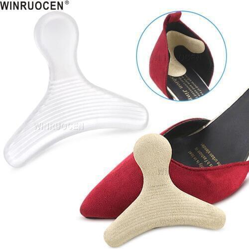 WINRUOCEN 1 Pair Silicone Soft Invisible High Heel Liners Grip T-shaped Slip Resistant Shoe Stickers High Heel Shoe Pad Insoles