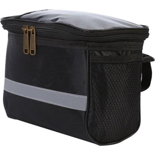 Waterproof Cycling Bike Bag MTB Front Frame Riding Bike Handlebar Bags Bicycle Front Tube Pocket Pack Travel Basket Waist Bag