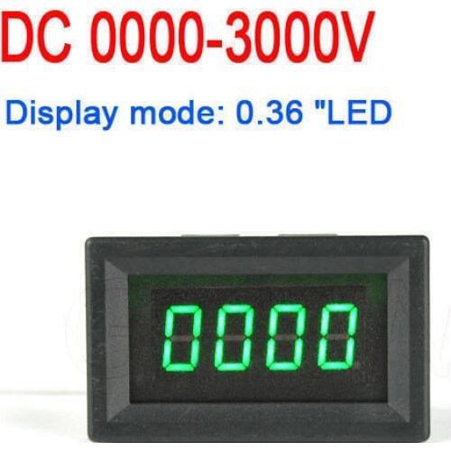 DYKB DC Voltmeter 0-3000V High precision High voltage 0.36" Digital LED display Volt indication Monitor Meter