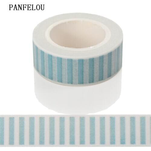 PANFELOU 1.5CMx10M green lineDividing Stickers border masking adhesive paper washi tape DIY Scrapbooking Hand account