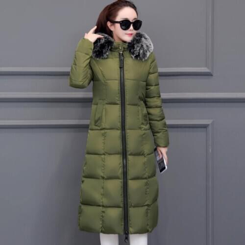 ENLU Women Coat Jacket Medium Length Woman Parka With A Fur Winter Thick Coat Women MIEGOFCE New Winter Collection Hot