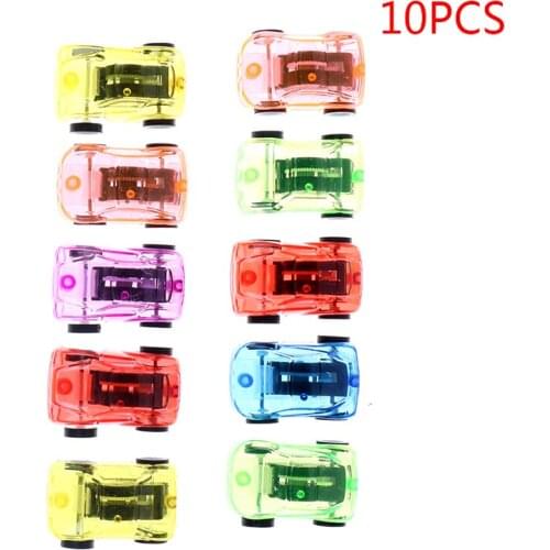 10Pcs/Set Pull Back Mini Cartoon Car Kids Birthday Party Car Model Plastic Toy