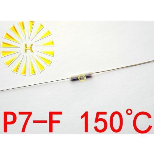100% Original P7-F 150 degree Thermal-Links 2A 250V Resistance Temperature Fuse x 500PCS