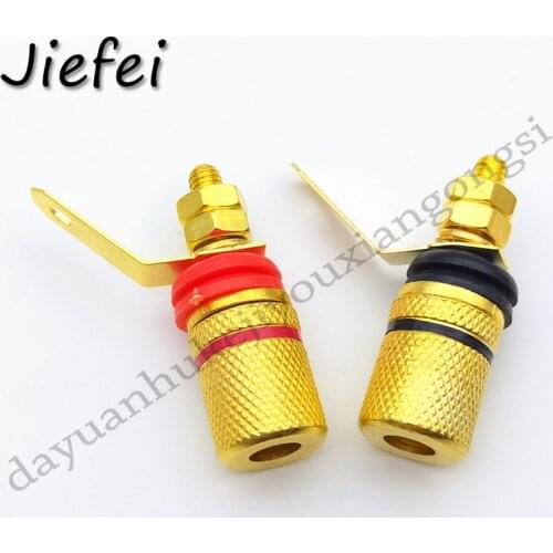 1000pcs Gold Plated Audio speaker Binding Post for 4mm Banana Plug adapter NEW