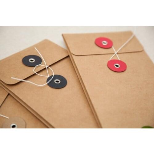 210*105mm Wire buckle kraft paper bag, envelope,gift paper bag 200piece\lot Fast shipping