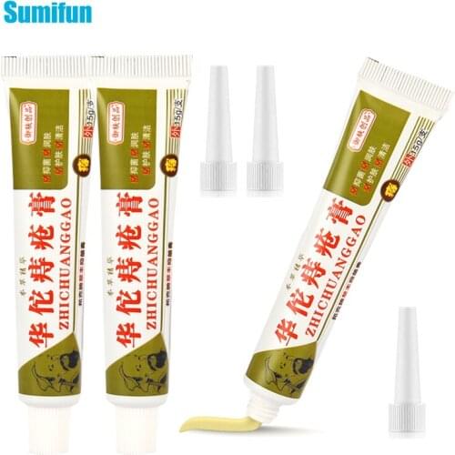 3pcs External Internal Hemorrhoid Ointment Natural Herbal Antibacterial Cream Relieve Anal Pain Powerful Medical Plaster D8142
