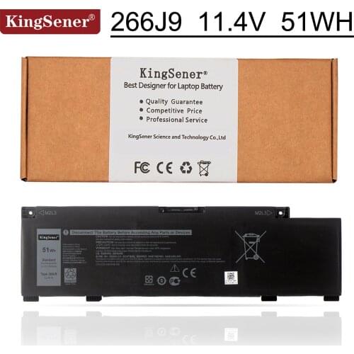 Kingsener 11.4V 51WH 266J9 Laptop Battery For Dell G3 15 3590 3500 G5 15 5500 5505 Inspiron 14 5490