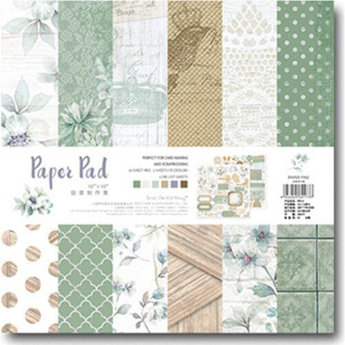 25.5*25.5cm Scrapbooking paper pack of 24 sheets handmade craft paper craft Background pad PP016