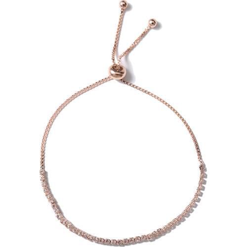 Full Chains Little Shiny Crystal Thin Band Special Design Adjustable Jiont Women Bracelets & Bangles