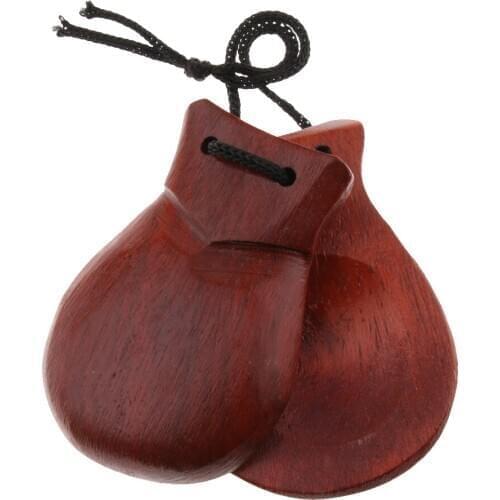 Children Percussion Toys Castanets Brown Chestnuts 8 X 5.5 X 2cm