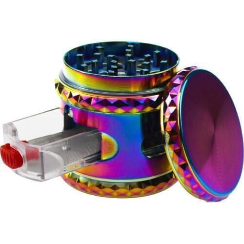 63mm Herb Metal Grinder Tobacco Smoking Pipe Accessories Manual Hand Cigarettes Spices Crusher Zinc Alloy Smoke Grinders