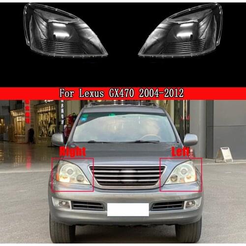 Headlights Cover Lens Car Front Headlight Glass Headlamps Transparent Lampshade Protective Shell For Lexus GX470 2004~2012