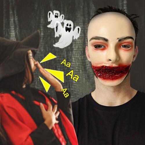 Halloween Cosplay Mask Halloween Horror Funny Latex Full Headdress Funny Horror Mask anonymous mask
