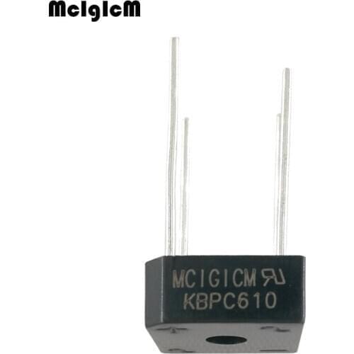 MCIGICM 5PCS 6A 1000V diode bridge rectifier kbpc610