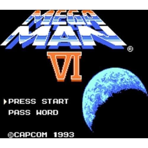 MEGAMAN 6 Region Free 8 Bit Game Card For 72 Pin Video Game Player