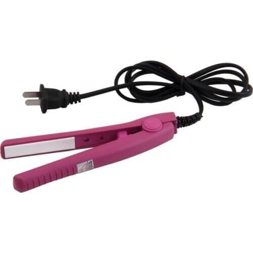 Mini Electric Ceramic Hair Curl Straightener Flat Iron Perm Splint Perm Splint For Touch-ups Shorter Layers Bangs Styling Tool