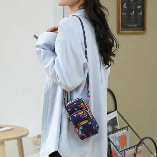 Fashion Womens Mini Crossbody Bag Mobile Phone Bag Female Shoulder Bag Girl Small Handbag Sports Purse Running Wrist Arm Pouch