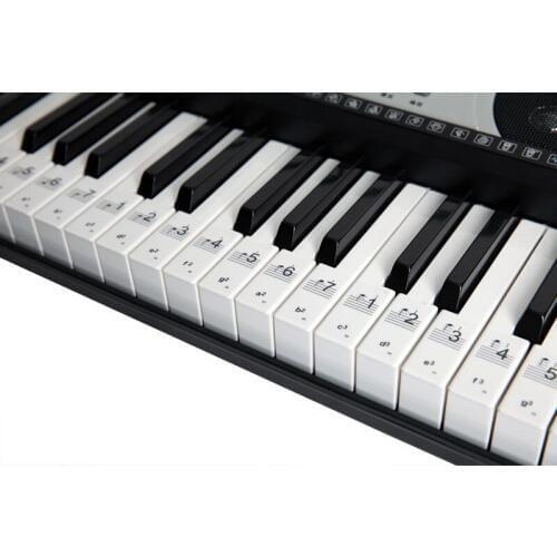 Transparent Piano Electronic Keyboard Sticker for 49/61 Key piano 88 Keys Electronic Keyboard Stave Note Sticker for Key KB05