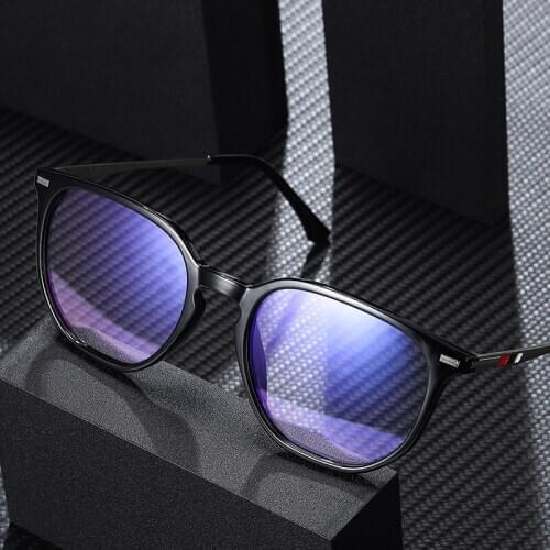 Retro Men Business Computer Glasses High Quality Blue Light Blocking Eyewear For Males Anti Blue Light Gaming Glasses UV400