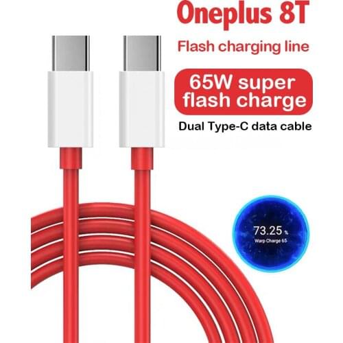 Original Oneplus Warp Charge 65W Quick Charger Type C To USB C Cable For One Plus 9 pro 9R 8T Nord 2 5G For ipad xiaomi macbook