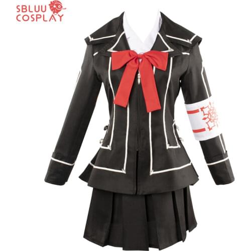Vampire Knight Cosplay Costume Dress Yuki Cross White/Black Uniform Customized Size Free Shipping