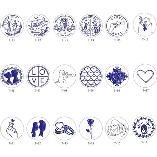 Sweet Lover Love Stamp Head Custom DIY Heads Original Wax Seal Stamps Postage Journal Package Wedding Date Gifts Envelope Arts