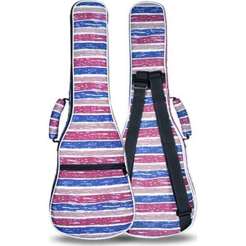 Cute gift 21 26 concert ukulele bag soprano case lanikai tenor guitar padded backpack colorful pattern soft shoulder straps