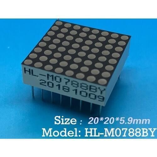 LED Dot Matrix Yellow dot matrix 1.9 dot matrix