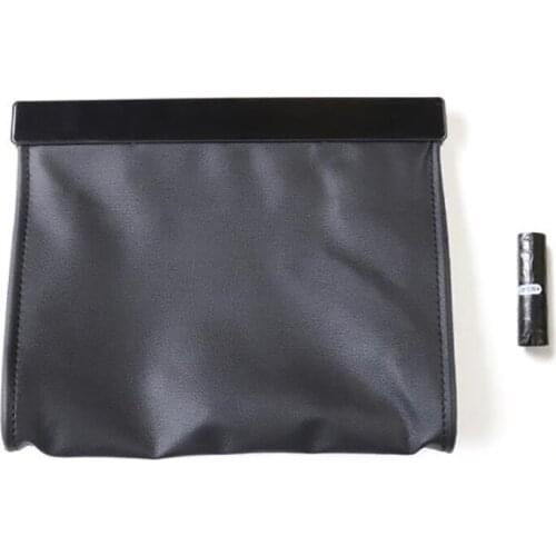 Smart LED Car Trash Can Garbage Bag for Tesla Model 3 Model Y, Seat Back Hanging Storage Box with Disposable Garbage Bag