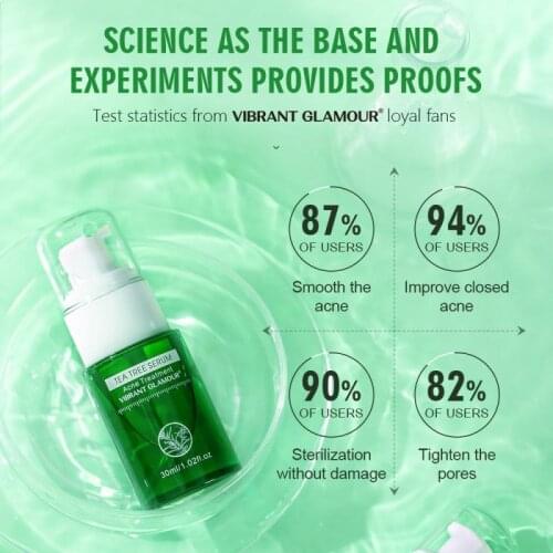 30ml Tea Tree Anti-Acne Serum Natural Repair Acne Scars Essence Oil Moisturizing Oil Control Shrink Pores Facial Essence