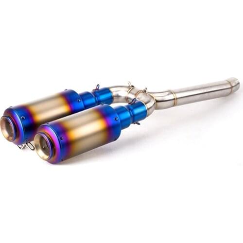 Motorcycle Exhaust pipe Full System Slip On Escape moto Leovince Exhaust Muffler for Yamaha FZ6 S2 FZ6N FZ6S 2004 to 2010