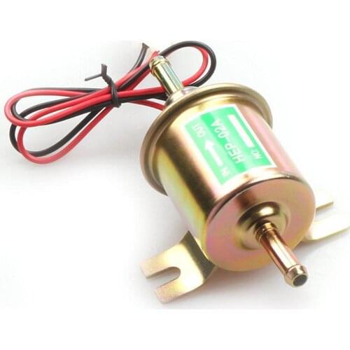 High Quality Copper Low Pressure Universal Petrol Gasoline Electric Fuel Pump HEP-02A 12V 24V For Car Motorcycle ATV