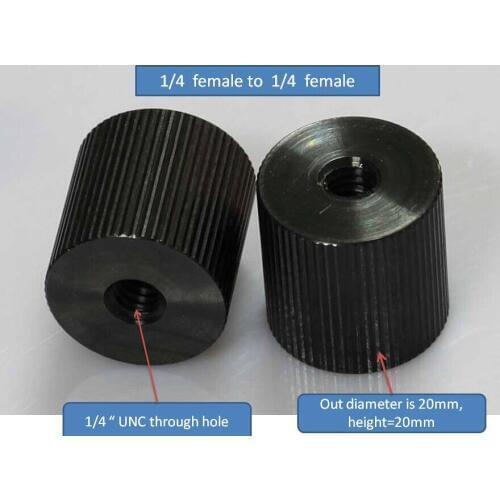 1/4 Female to 1/4 Female Adapter Screw for Tripod Magic Arm Camera DSLR Photo Accessories LED Light Tripod for Canon nikon