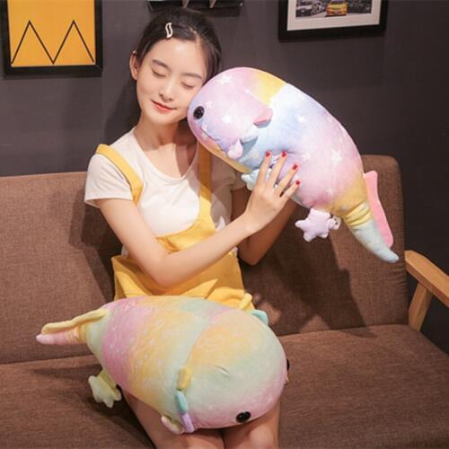 1pc 37/58cm Big Size Funny Soft Whale Bite Shark Plush Toy Pillow Appease Cushion Gift For Children Brinquedos