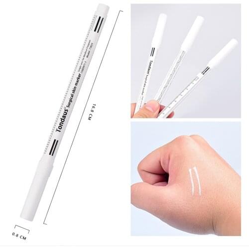 1pcs White Surgical Eyebrow Tattoo Skin Marker Pen Tools Microblading Accessories Tattoo Marker Pen Permanent Makeup