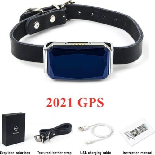 2021 Mini Pet GPS Dogs Collar GSM AGPS Wifi LBS Mini Light GPS Tracker for Pets Dogs Cats Cattle Sheep Tracking Locator IP67 Wat