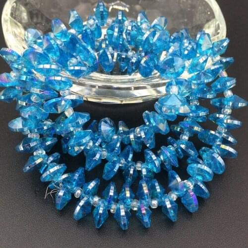 4*8mm freee shipping sky blue bicone crystal glass accessories diy jewelry findings high quality spacer loose beads 140pcs B2863