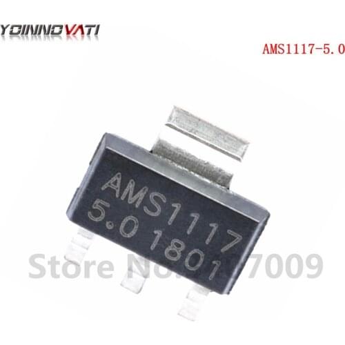 50pcs AMS1117-5.0 AMS1117 5.0V 1A SOT-223 Voltage Regulato new original
