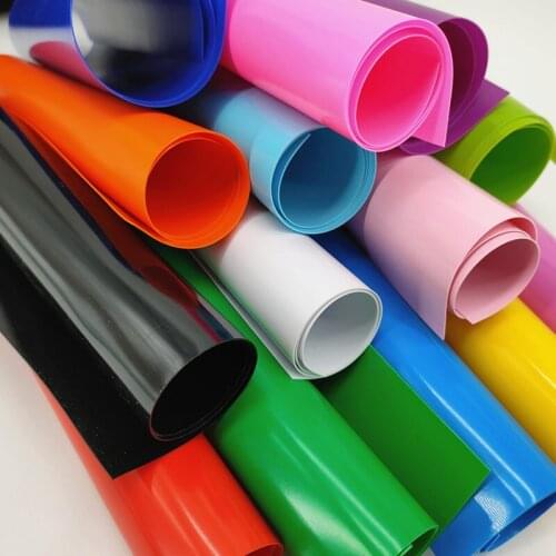 A4 20*33CM sheet candy color 0.5mm thick jelly waterproof PVC leather For bag and bow 153