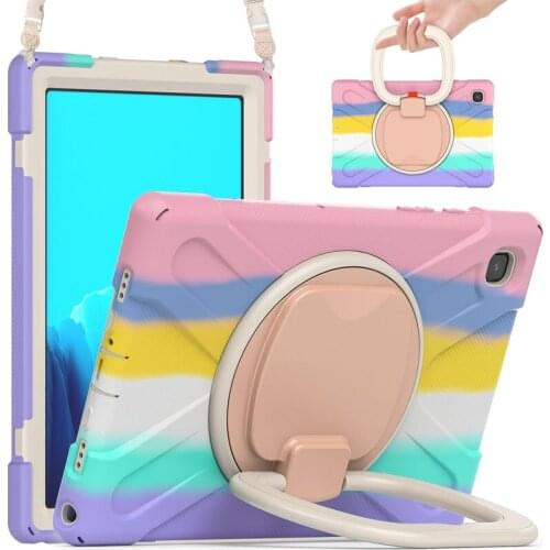 Case For Samsung Galaxy Tab A 8 10.1 T510 T290 A7 10.4 T500 lite 8.7 T220 With Pencil Holder Hand Strap Rotation Tablet Case