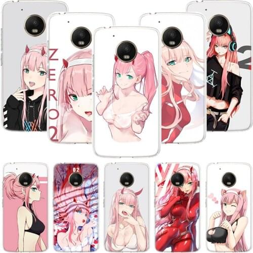 Zero Two Darling In The Franxx 002 Phone Case For Motorola Moto G9 G8 G7 G6 G5 E6 E5 E4 Plus Play Power One Action Macro Coque C