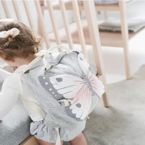 OLOEY Baby Backpack Shoulder-Bag Animal 3D Cartoon Plush School Bag Cute Print Soft Cotton Baby Toys Book Collection Storage Bag