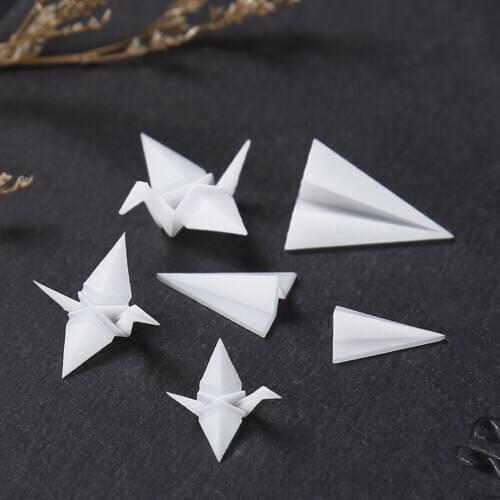 Resin Crystal Epoxy DIY Starry Sky Landscape Sky Ocean Filler 3D Mini Paper Crane Paper Airplane Model