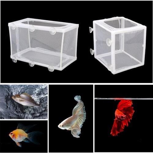 Aquarium Hatchery Incubator Guppy Breeding Breeder S/L Net Small Fry Breeding Box Trap Box Isolator Fish Tank Aquarium