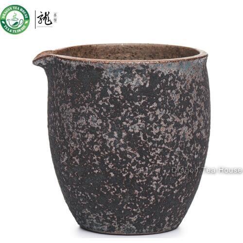Handmade Wood Fired Fair Cup Ceramic Serving Pitcher Creamer 230ml 7.77oz