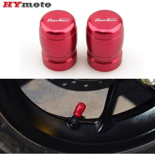 New For KYMCO DOWNTOWN 125i 200i 300i 350i DT 125 200 300 350 CNC Aluminum Tire Valve Air Port Cover Caps Motorcycle Accessories