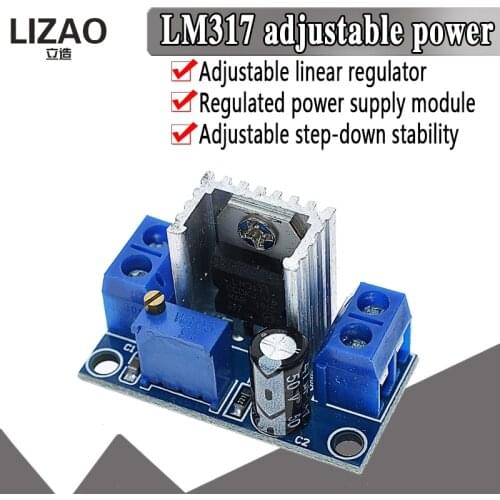 LM317 DC-DC Converter Buck Step Down Circuit Board Module Linear Regulator LM317 Adjustable Voltage Regulator Power Supply