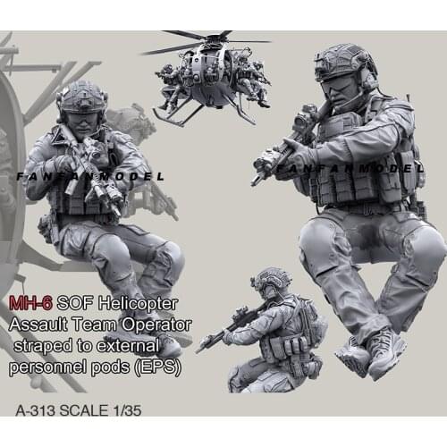 1/35 Resin model kits DIY toy soldier self-assembled A-313B